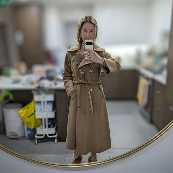 Vintage Wool & Mohair Camel Peacoat - Picture 8 of 12